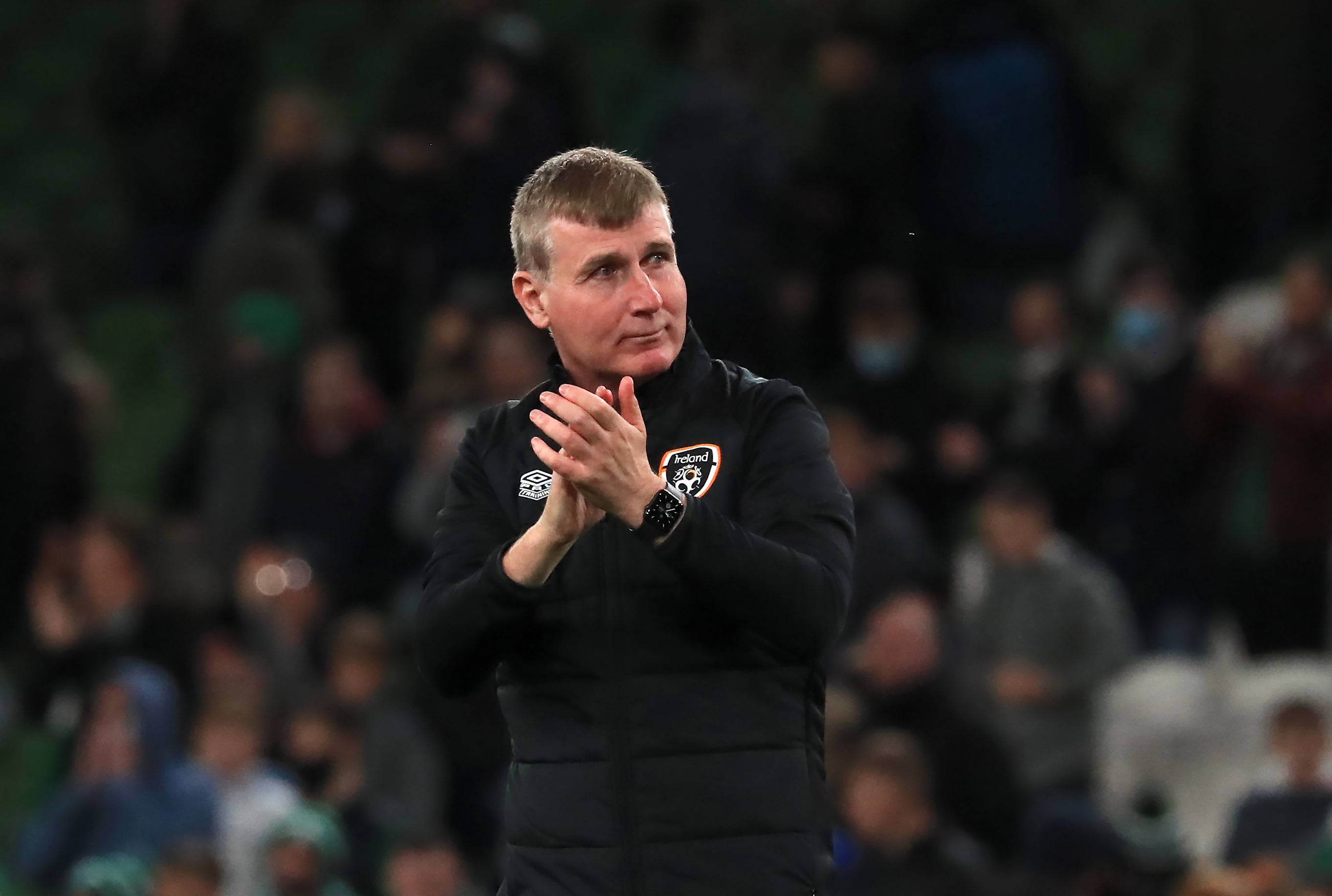 Republic of Ireland manager Stephen Kenny’s future will be decided after the campaign is over (Donall Farmer/PA)