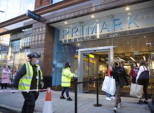 Primark is set to open more stores after a ‘good’ sales performance despite pandemic disruption (Mark Marlow/PA)
