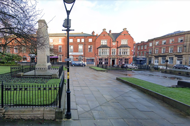 <p>The victim met his attacker in Nelson Square, in the heart of Bolton town centre</p>