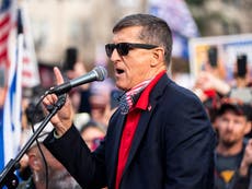 Michael Flynn heard admitting QAnon is ‘nonsense’ in Lin Wood audio