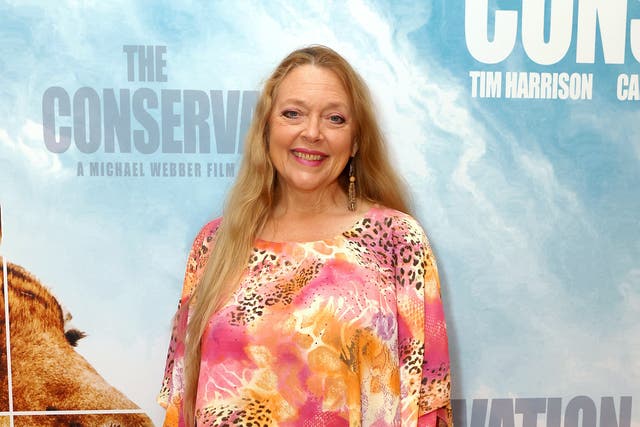 <p>Carole Baskin attends screening of The Conservation Game in Washington, June</p>