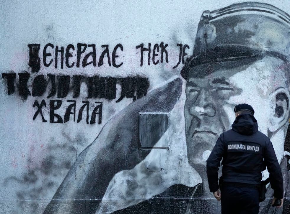 Serbia War Crimes Mural