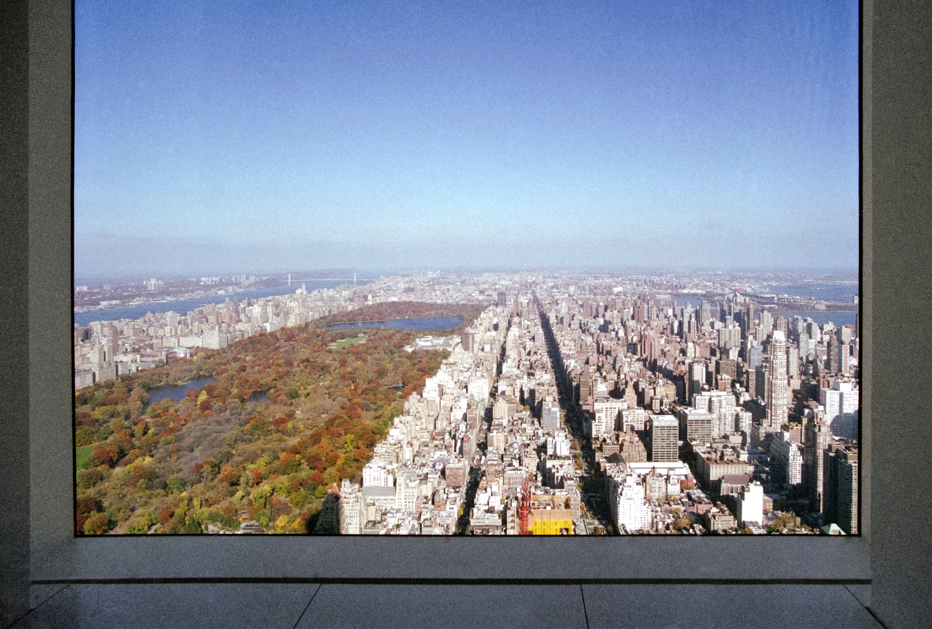 Northern view of Central Park from one of penthouse master bedrooms at Rafael Viñoly’s 432 Park Avenue.