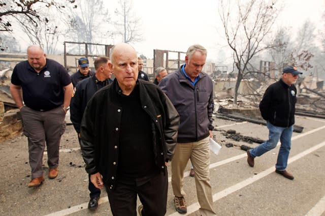 California Wildfires Jerry Brown
