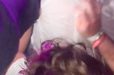 Horror video shows Astroworld festival-goers piled on each other as they scream for help