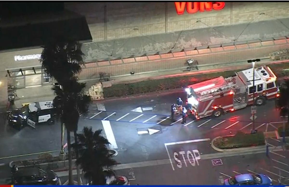 Security guard stabs shopper in row over masks