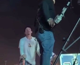 Hero festival-goer who climbed a camera platform to try to stop Travis Scott’s Astroworld speaks out