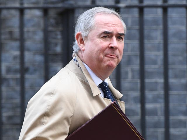 <p>Former attorney general Geoffrey Cox</p>