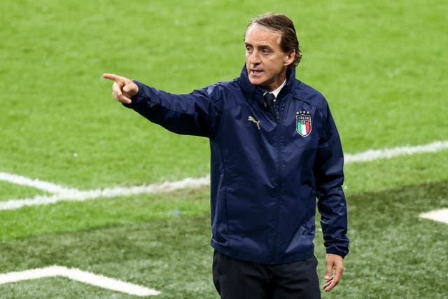 <p>Roberto Mancini, head coach of the Italian national team (PA Media)</p>