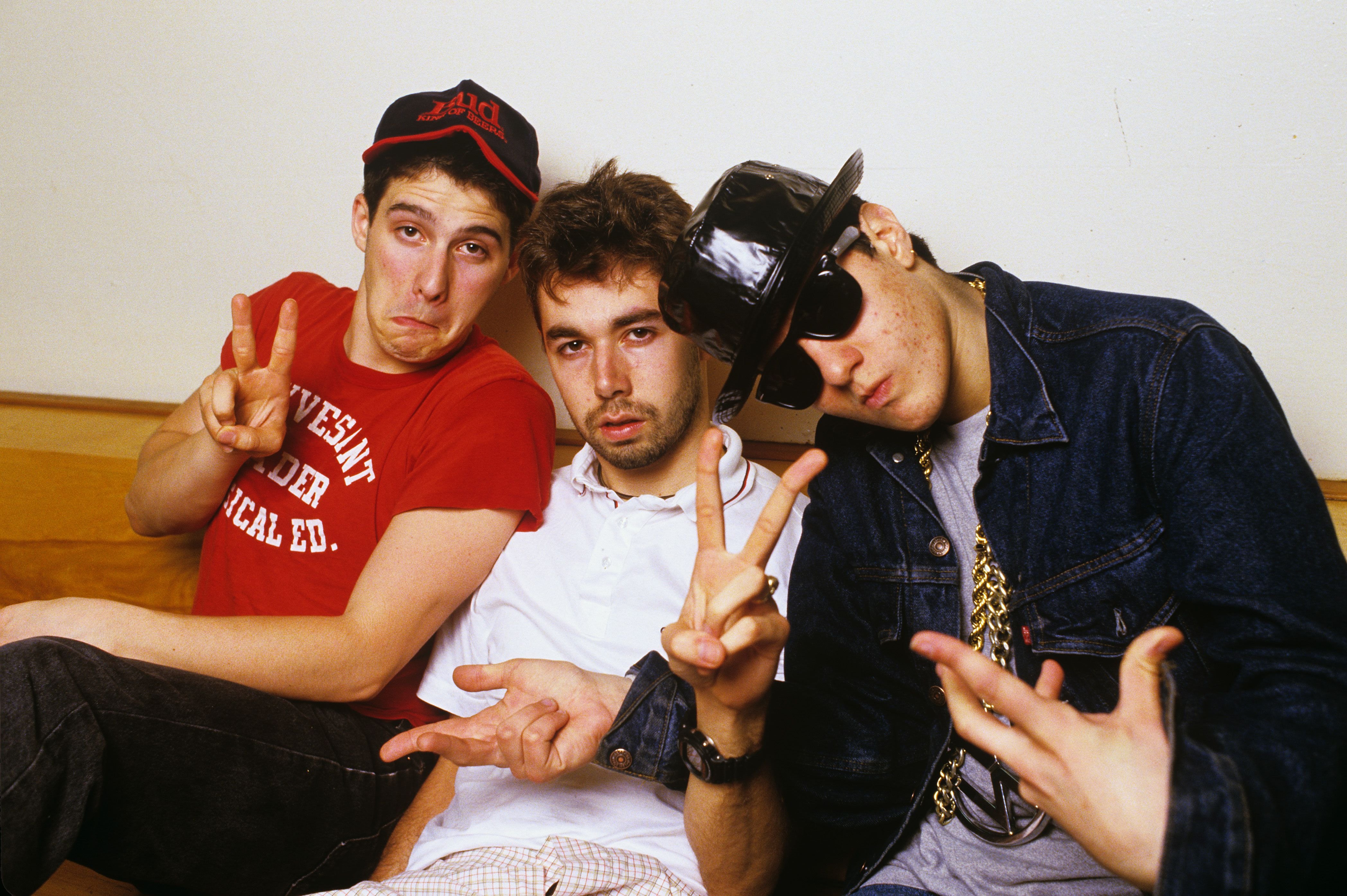 <p>L to R: Mike D (Michael Diamond), Adrock (Adam Horovitz) and MCA (Adam Yauch) in 1980</p>
