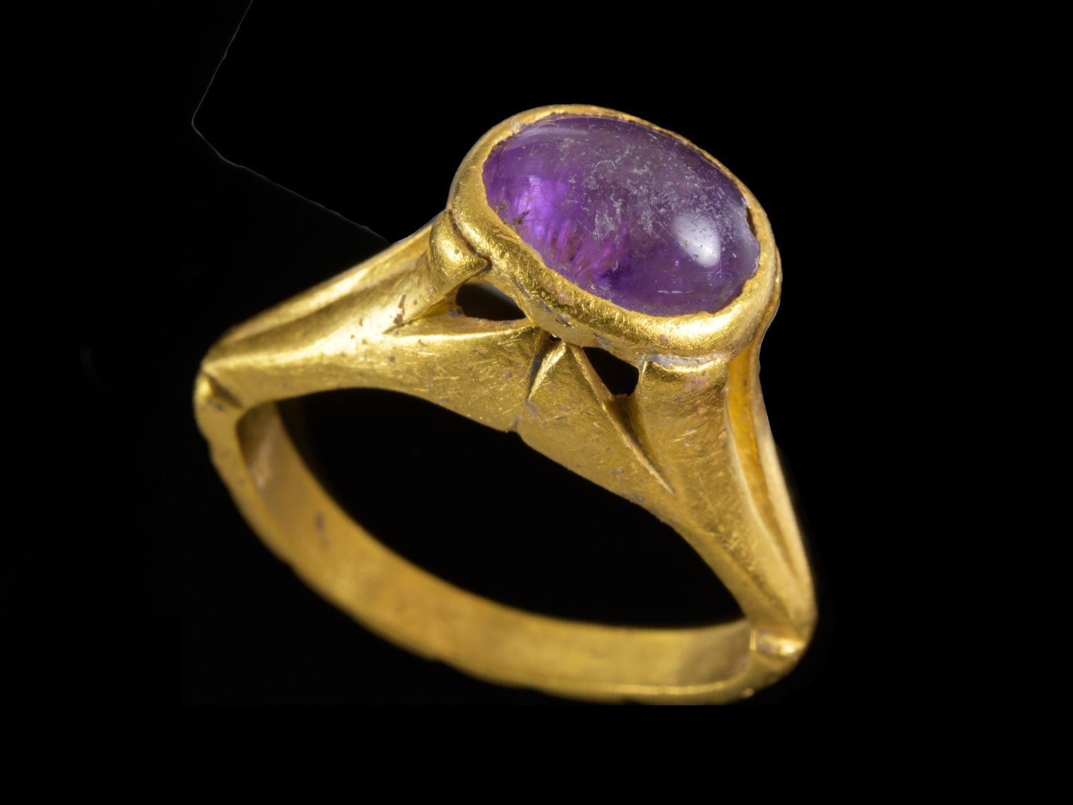 This ancient amethyst ring may have been used to help ward off hangovers