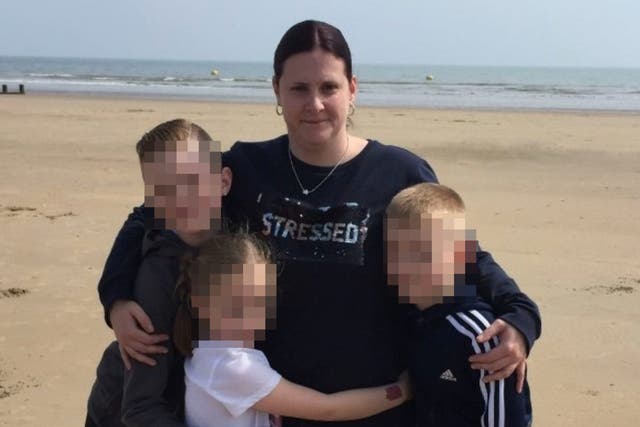 <p>Goodwin, pictured, used £2,000 worth of donations raised via JustGiving to go on holiday to the US with her children</p>