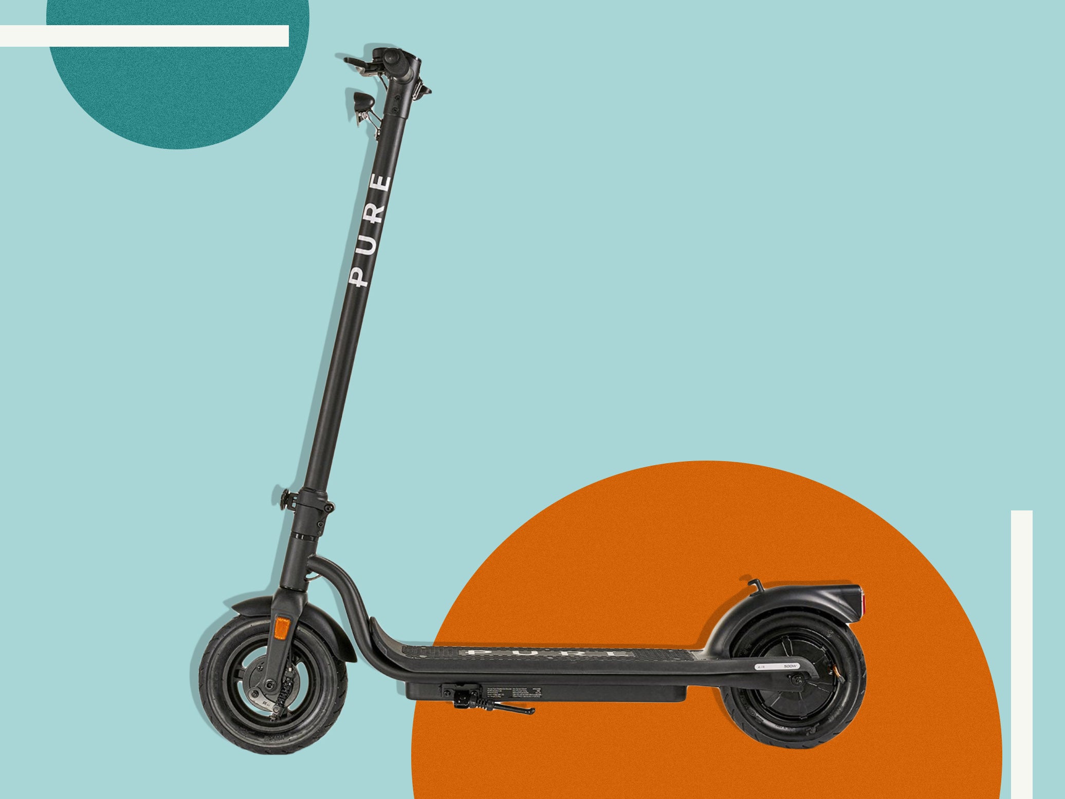 The new and improved Pure air electric scooter is water and weatherproof