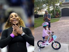 Serena Williams shares ‘rare sighting’ of her father as he plays with granddaughter Olympia