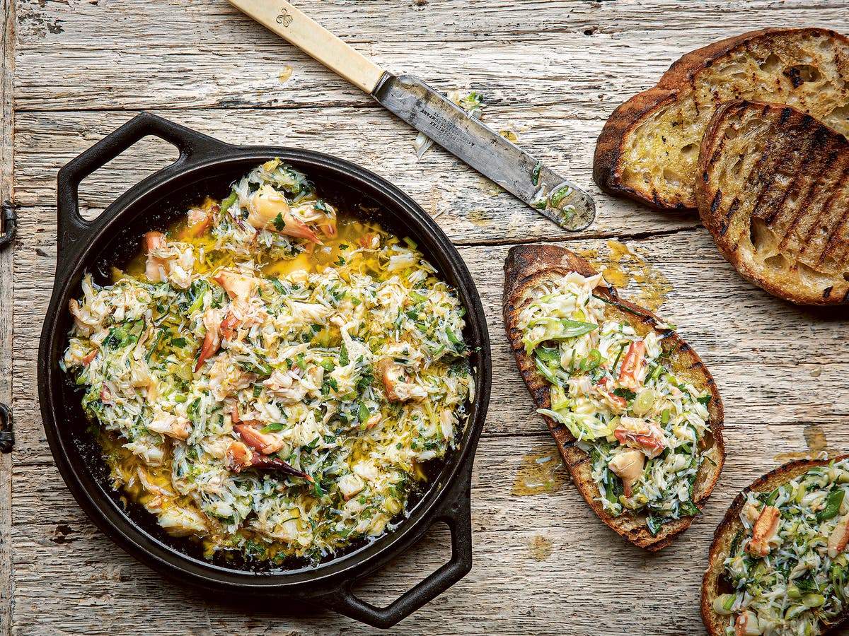 Pimp your toast with this roasted crab, lime and chilli butter