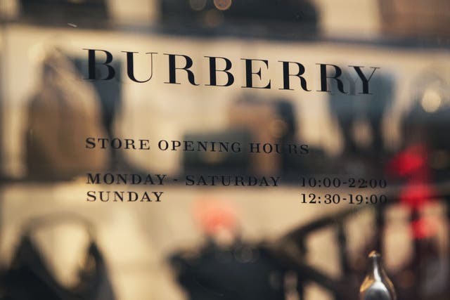 Luxury fashion group Burberry revealed surging profits after sales recovered from the pandemic (Yui Mok/PA)