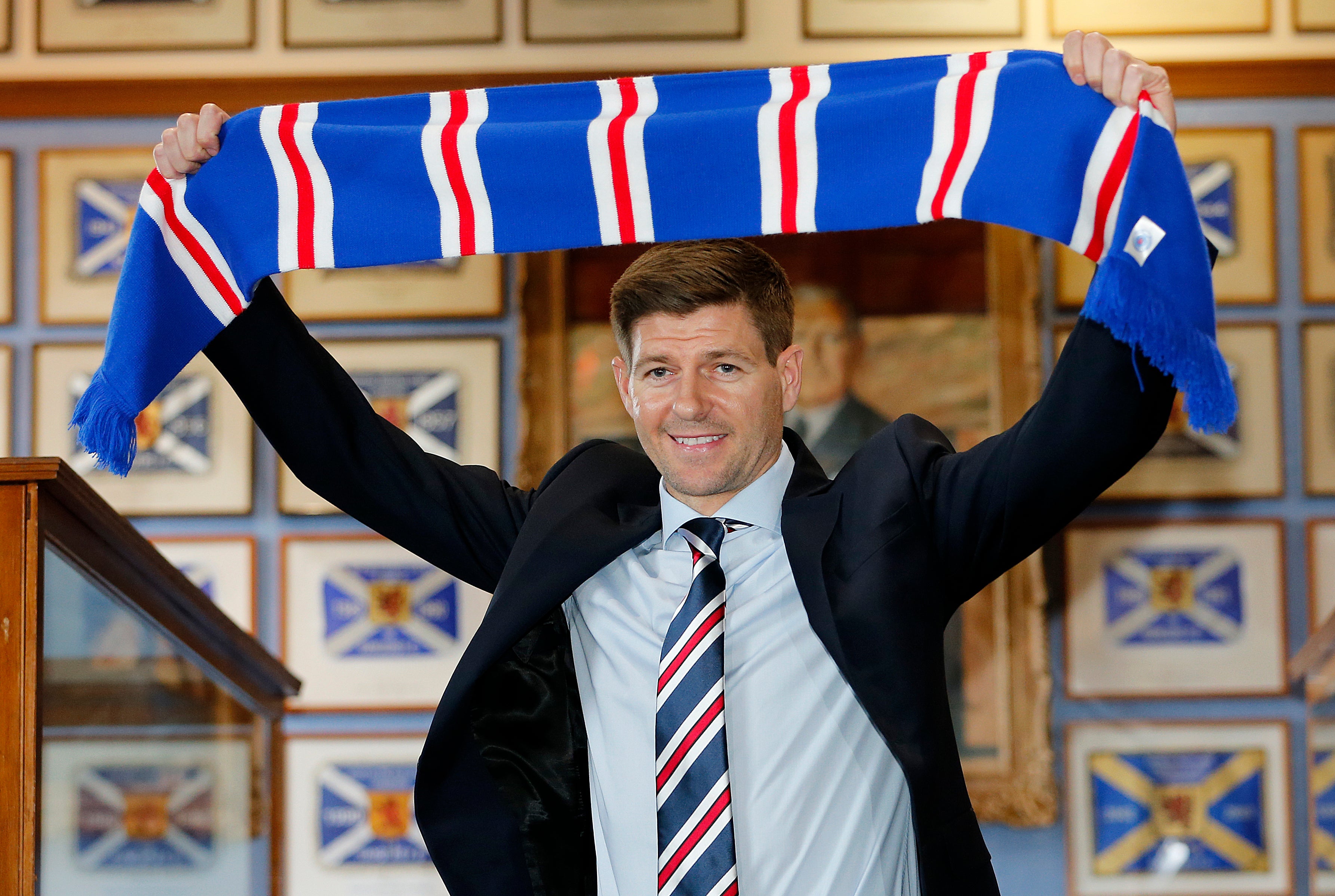 Gerrard has left Rangers for Aston Villa