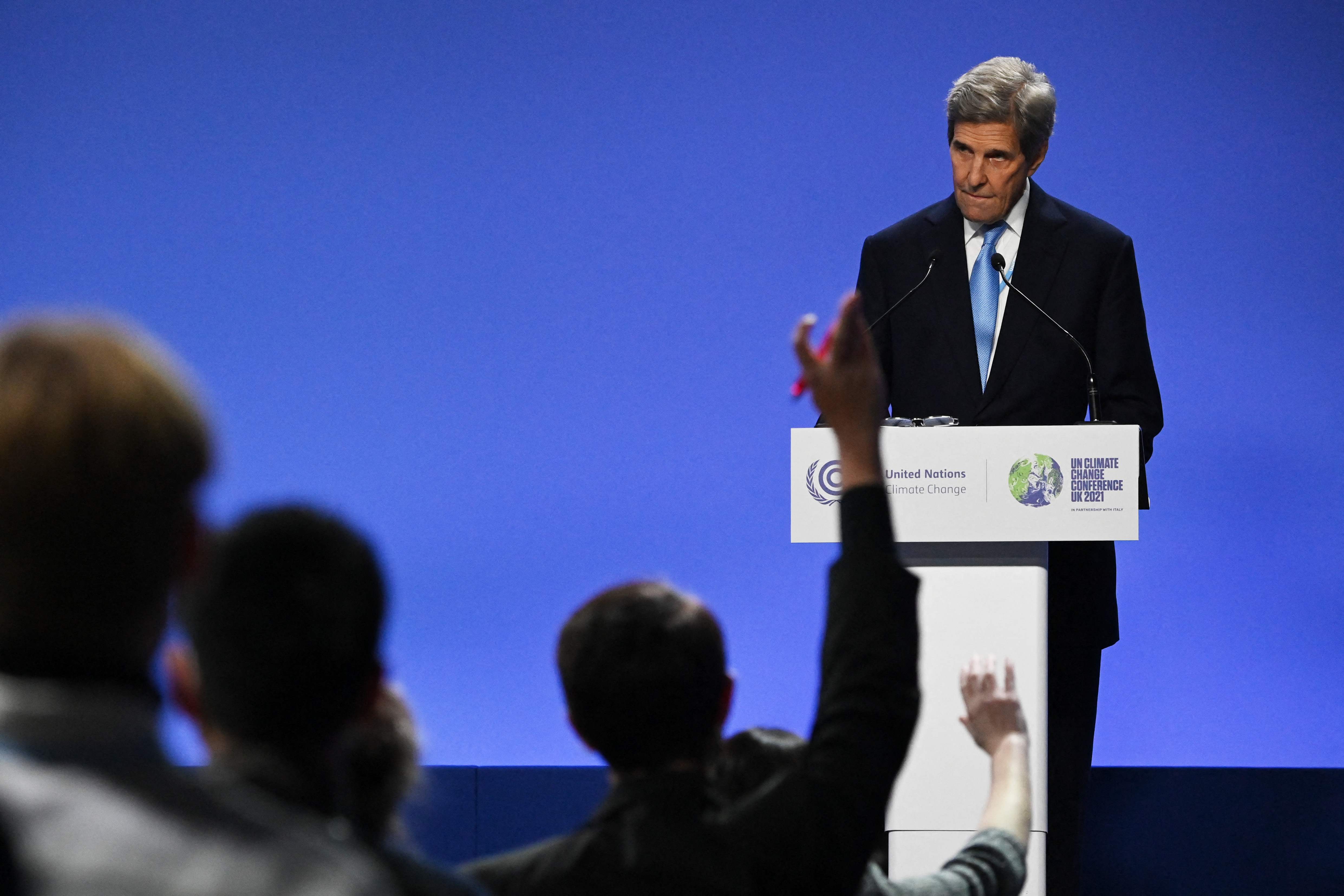 US special climate envoy on climate John Kerry takes the tough questions