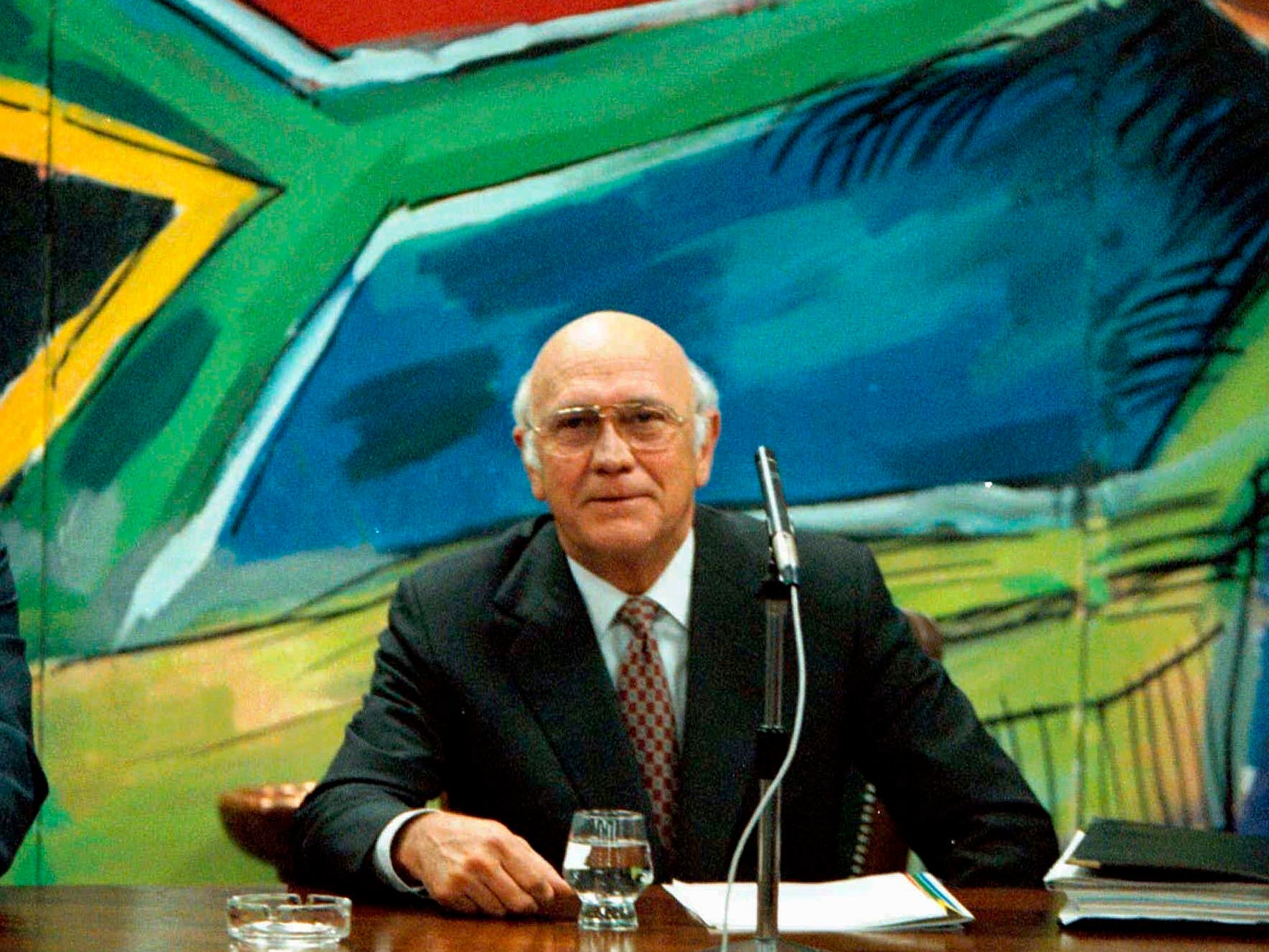 The former president in 1997