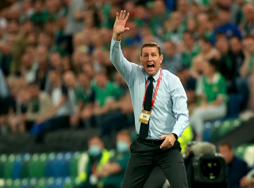 Ian Baraclough will lead Northern Ireland into their final World Cup qualifiers this weekend (Liam McBurney/PA)