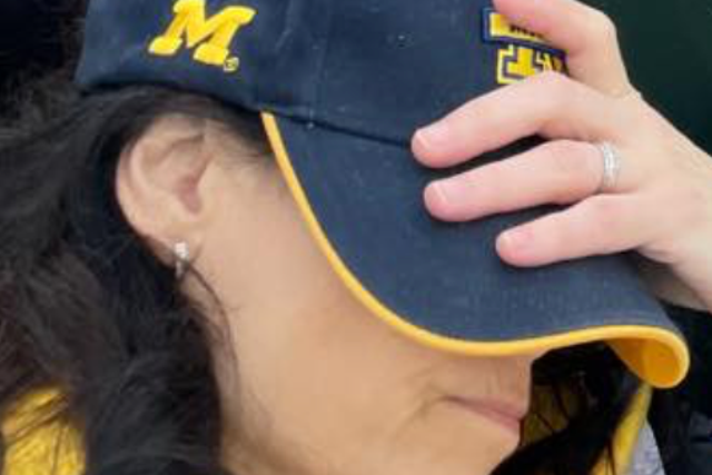 <p>Michigan attorney general Dana Nessel passed out at a college football game last month</p>