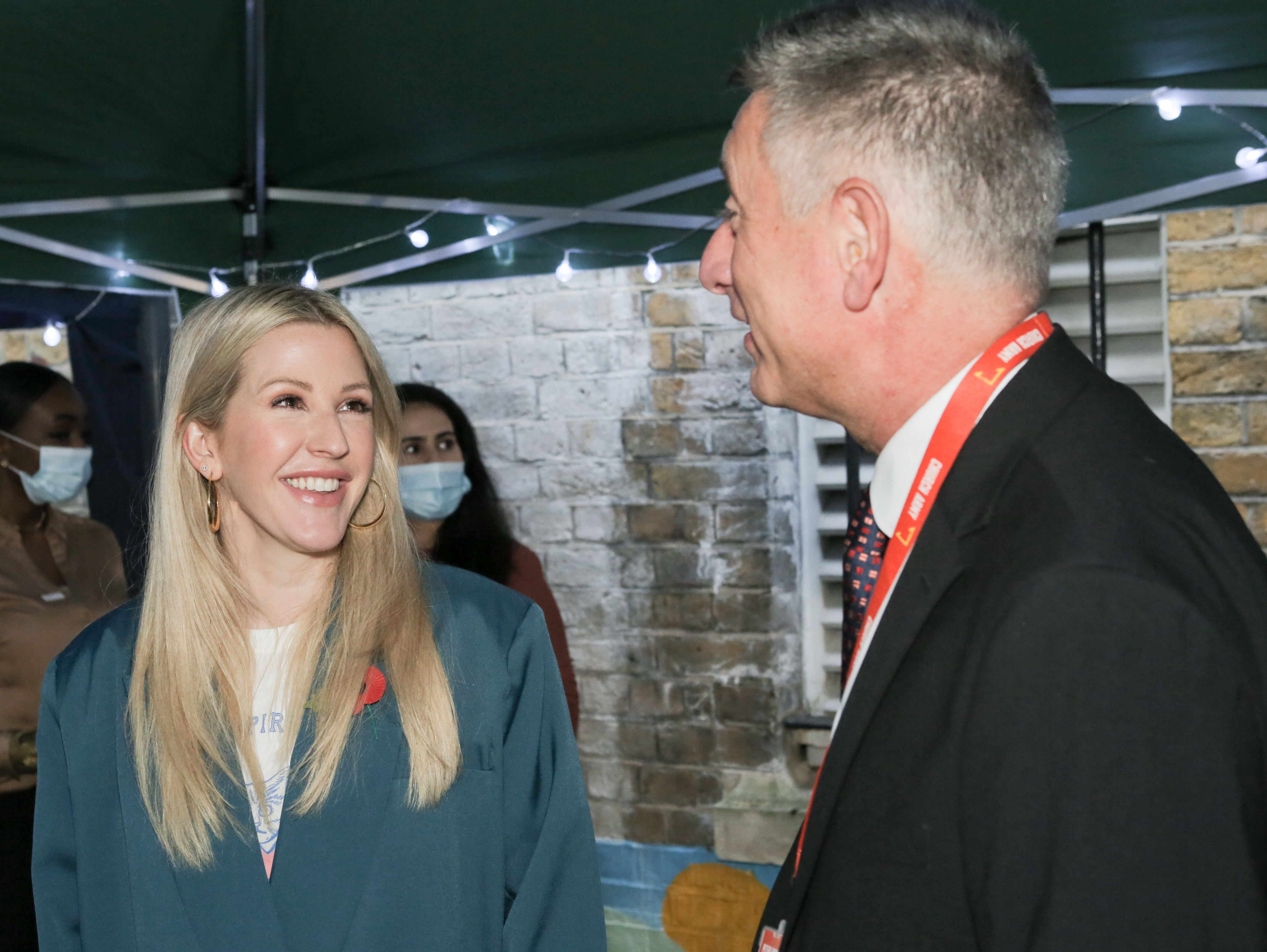 Ellie Goulding with Peter Rouch, head of the Marylebone Project