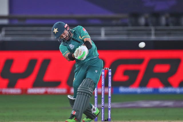 Mohammad Rizwan top-scored for Pakistan in their semi-final against Australia (Aijaz Rahi/AP/PA)