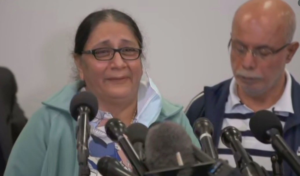 Bharti Shahani’s mother Karishma sobs uncontrollably in a press conference as she cries “give me my baby back”