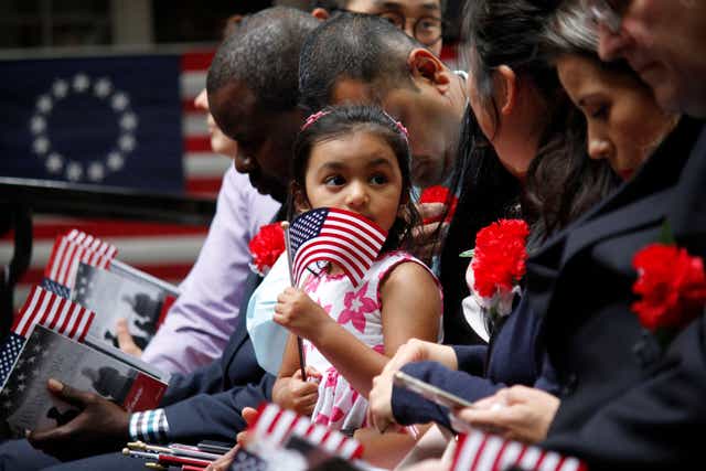 <p>The number of people becoming naturalised US citizens has rebounded after the lockdowns of the pandemic disrupted the work of USCIS</p>