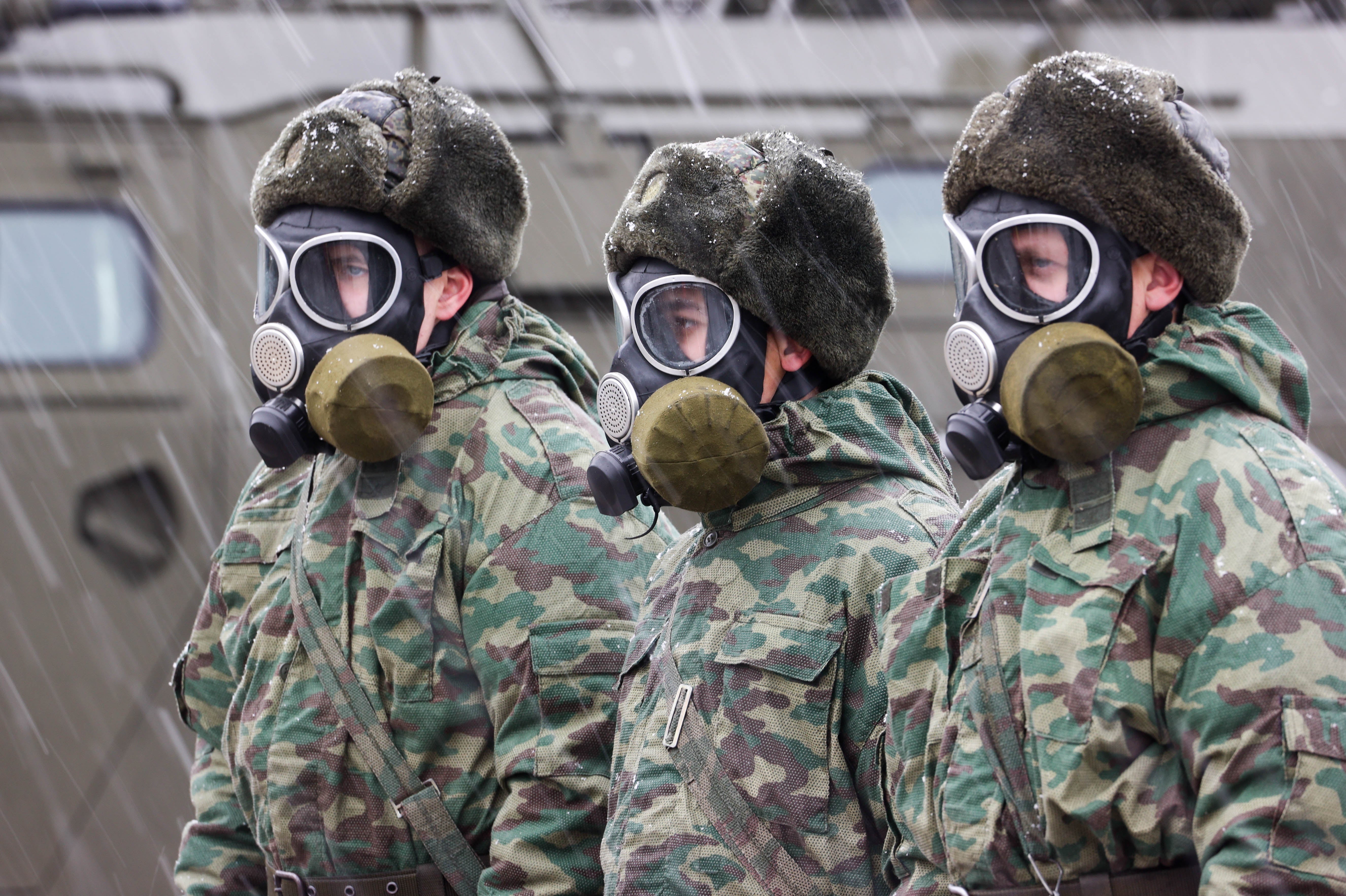 Cadets train in Bolshoye Bunkovo, Russia, on 11 November, 2021.