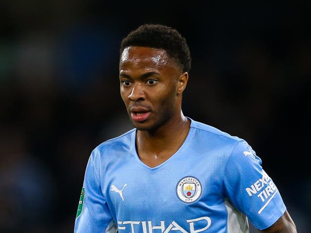 <p>British footballer Raheem Sterling </p>