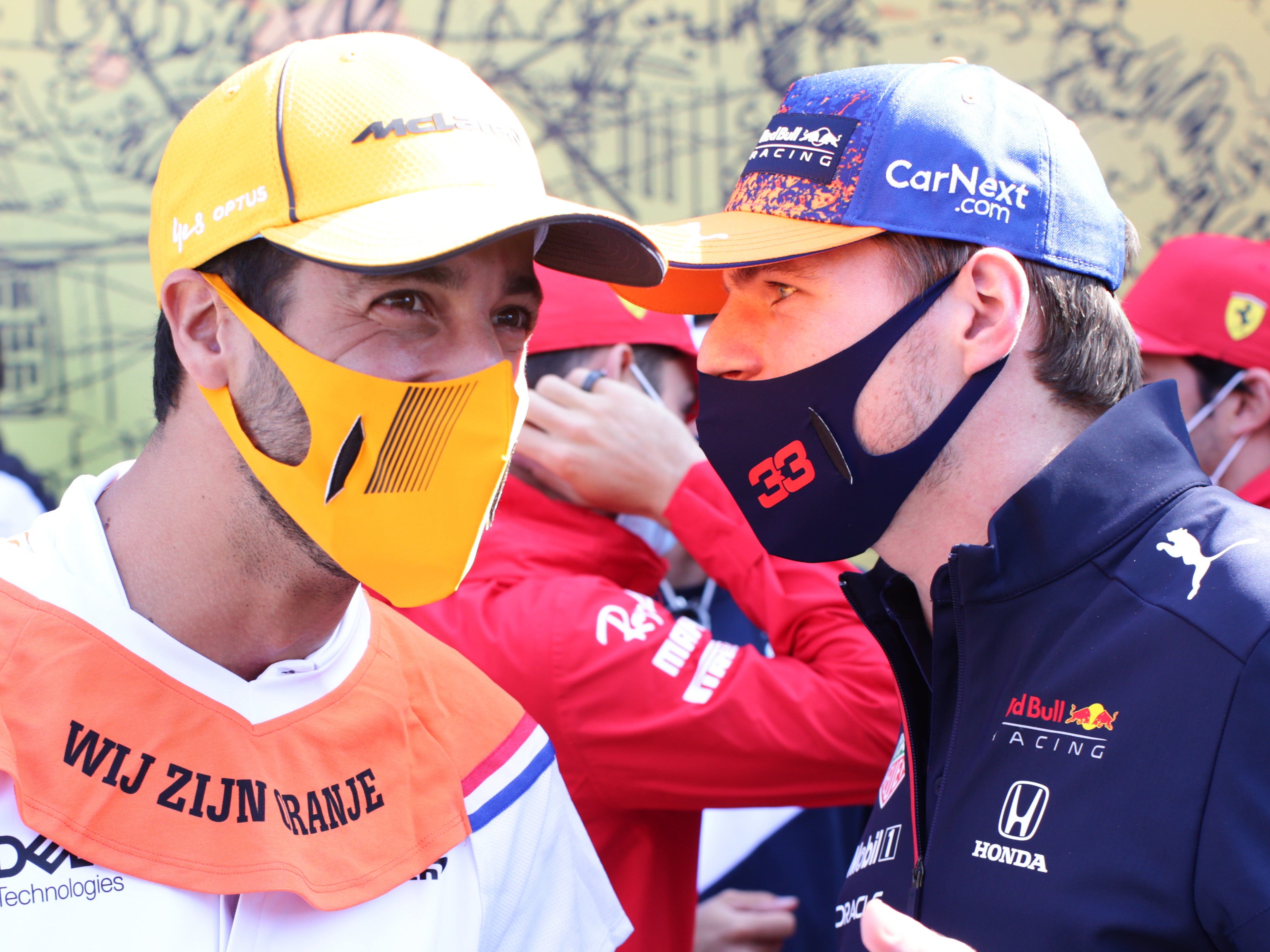 Max Verstappen and Daniel Ricciardo talk