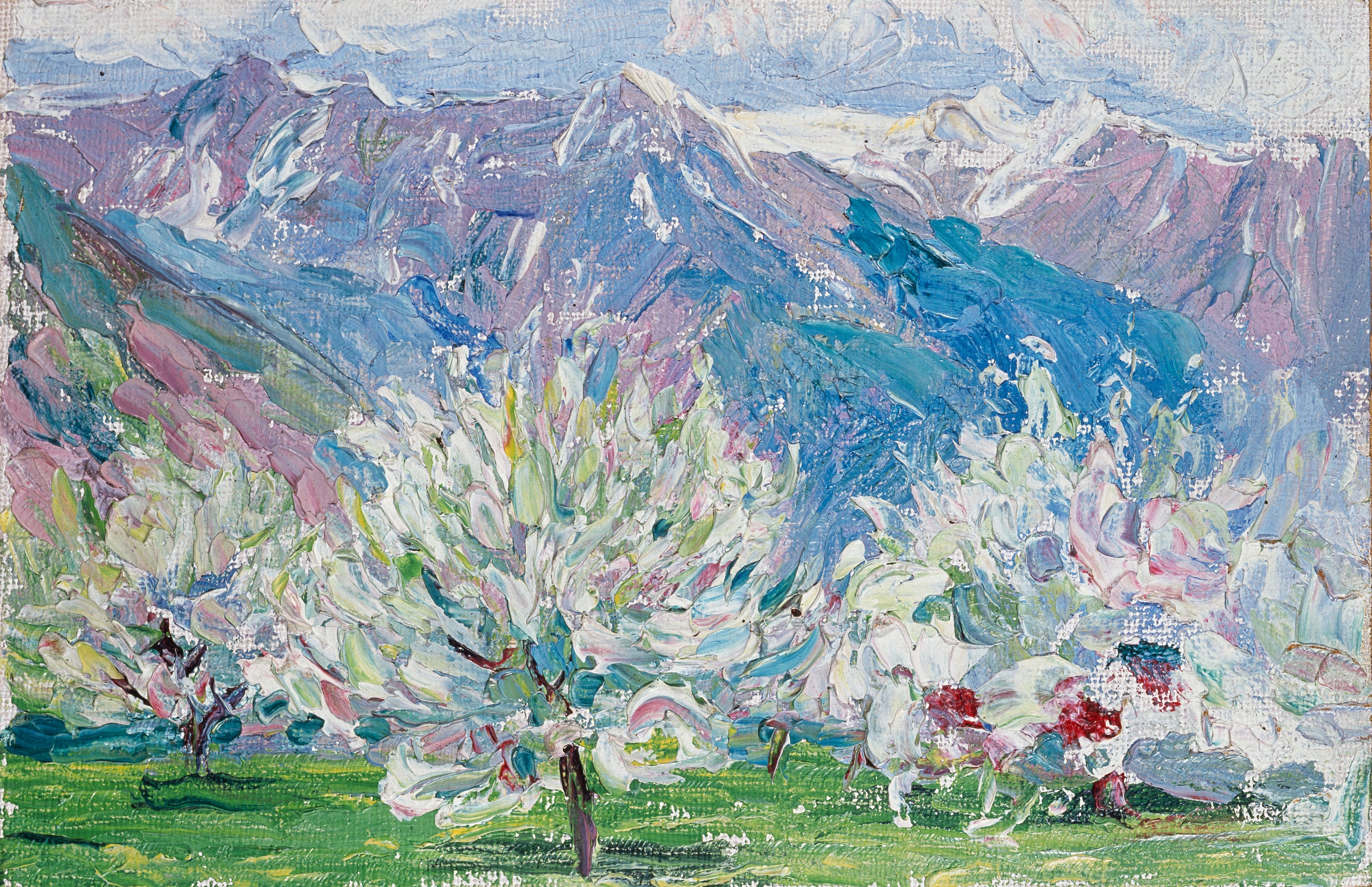 Blossom in Lana: Münter, 1908