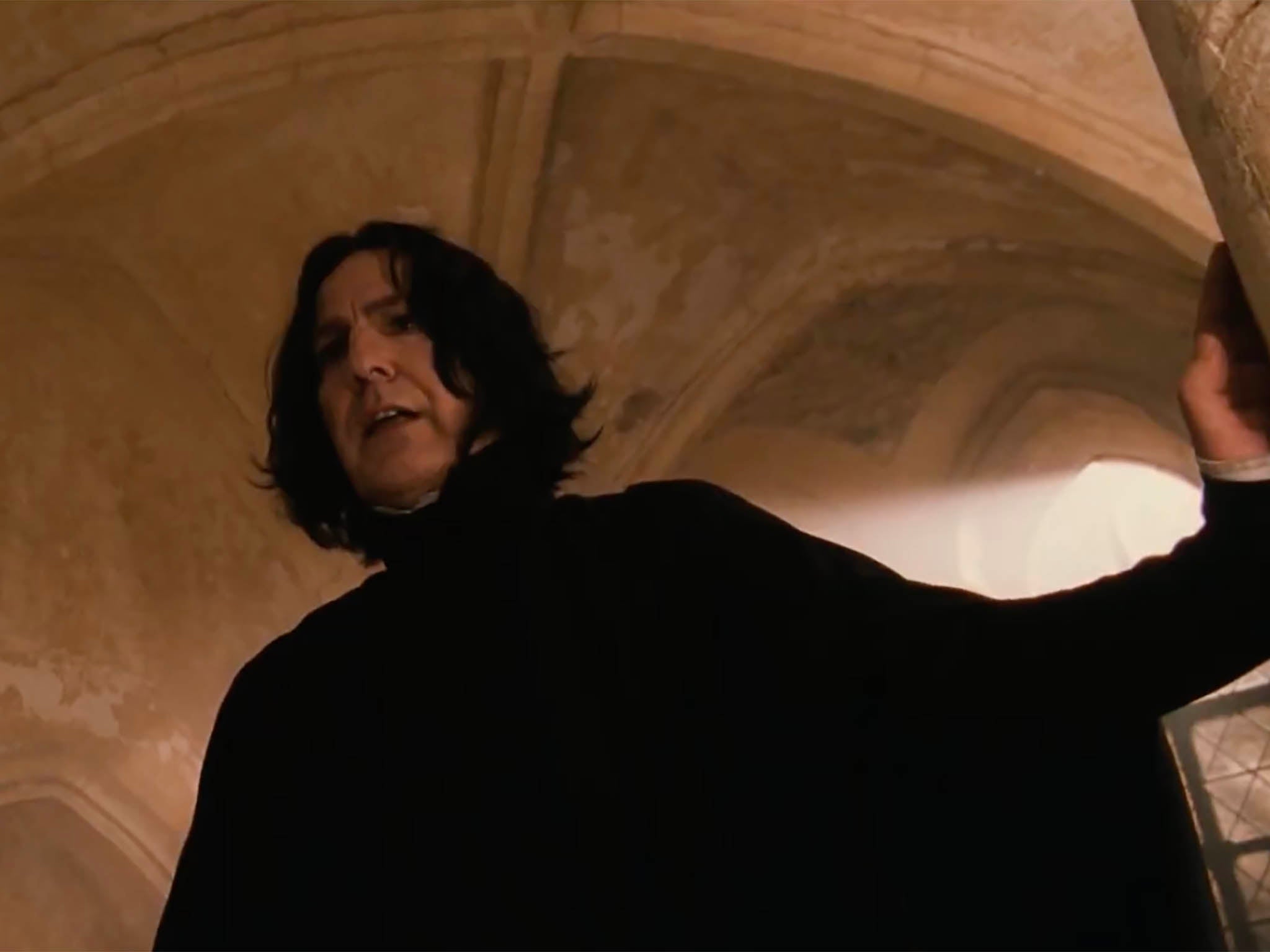 Alan Rickman as Severus Snape