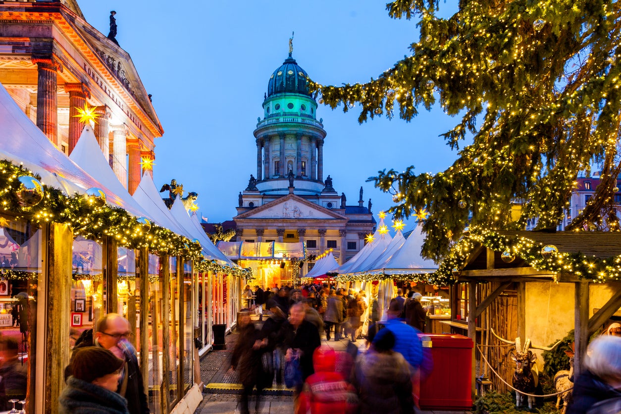 A Christmas market in Berlin