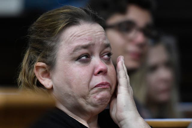 <p>Wendy Rittenhouse breaks down as her son testifies about the night he killed two men and wounded a third </p>