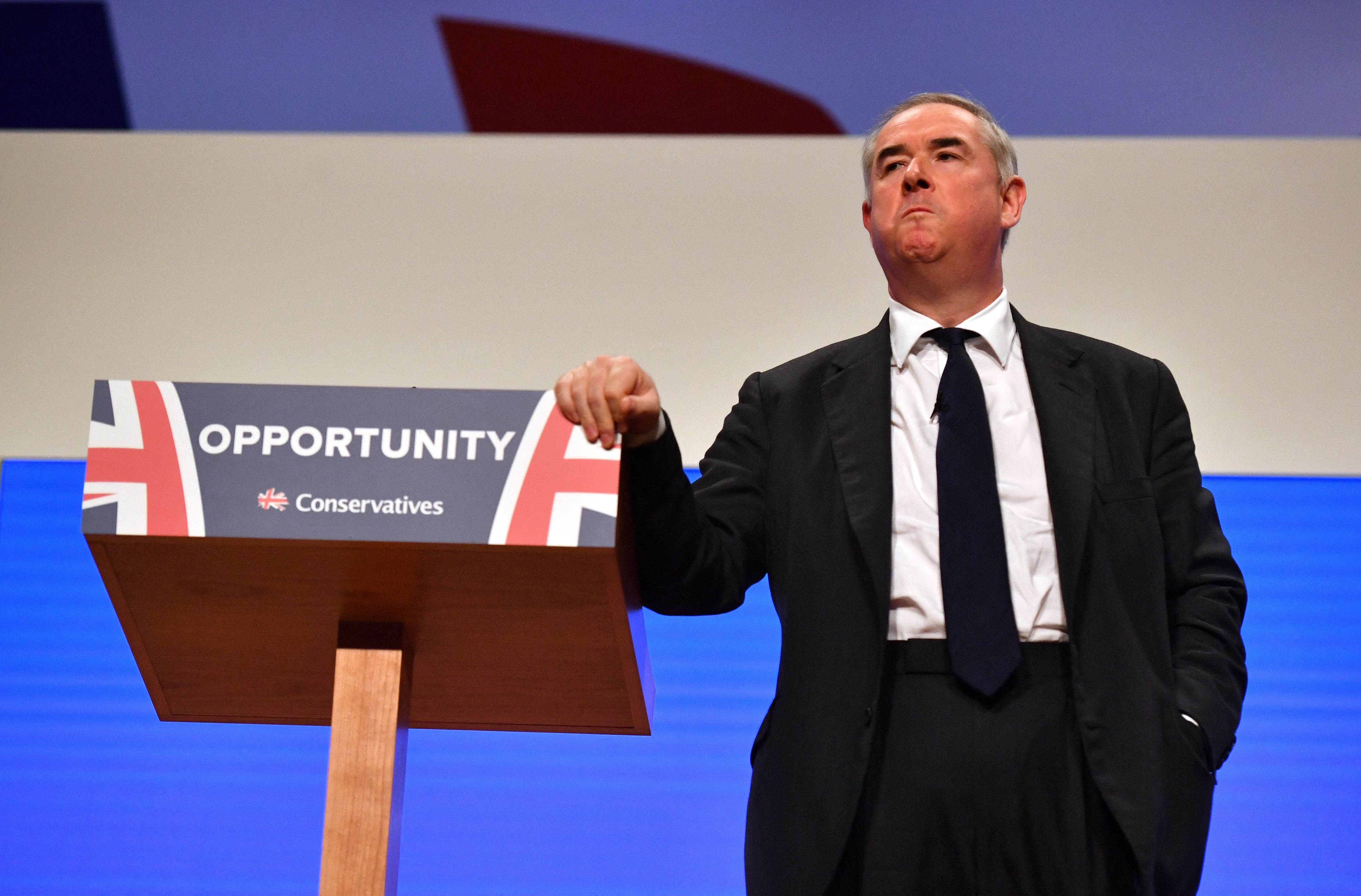 Sir Geoffrey speaking ahead of Theresa May’s speech at the Tory conference in Birmingham in 2018