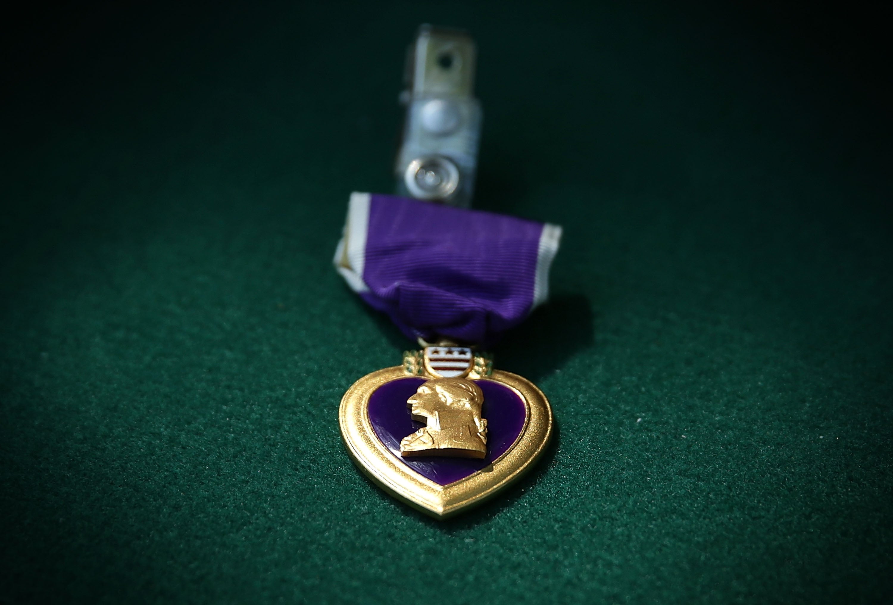 A Purple Heart recognises those wounded in combat as well as coming with several benefits from federal and state governments