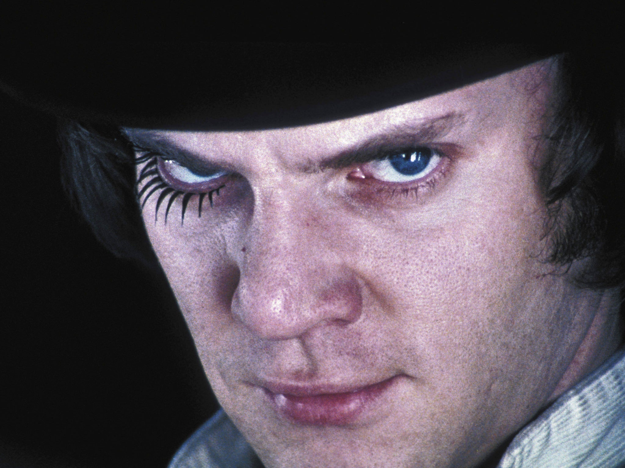 McDowell in Stanley Kubrick’s classic ‘A Clockwork Orange’