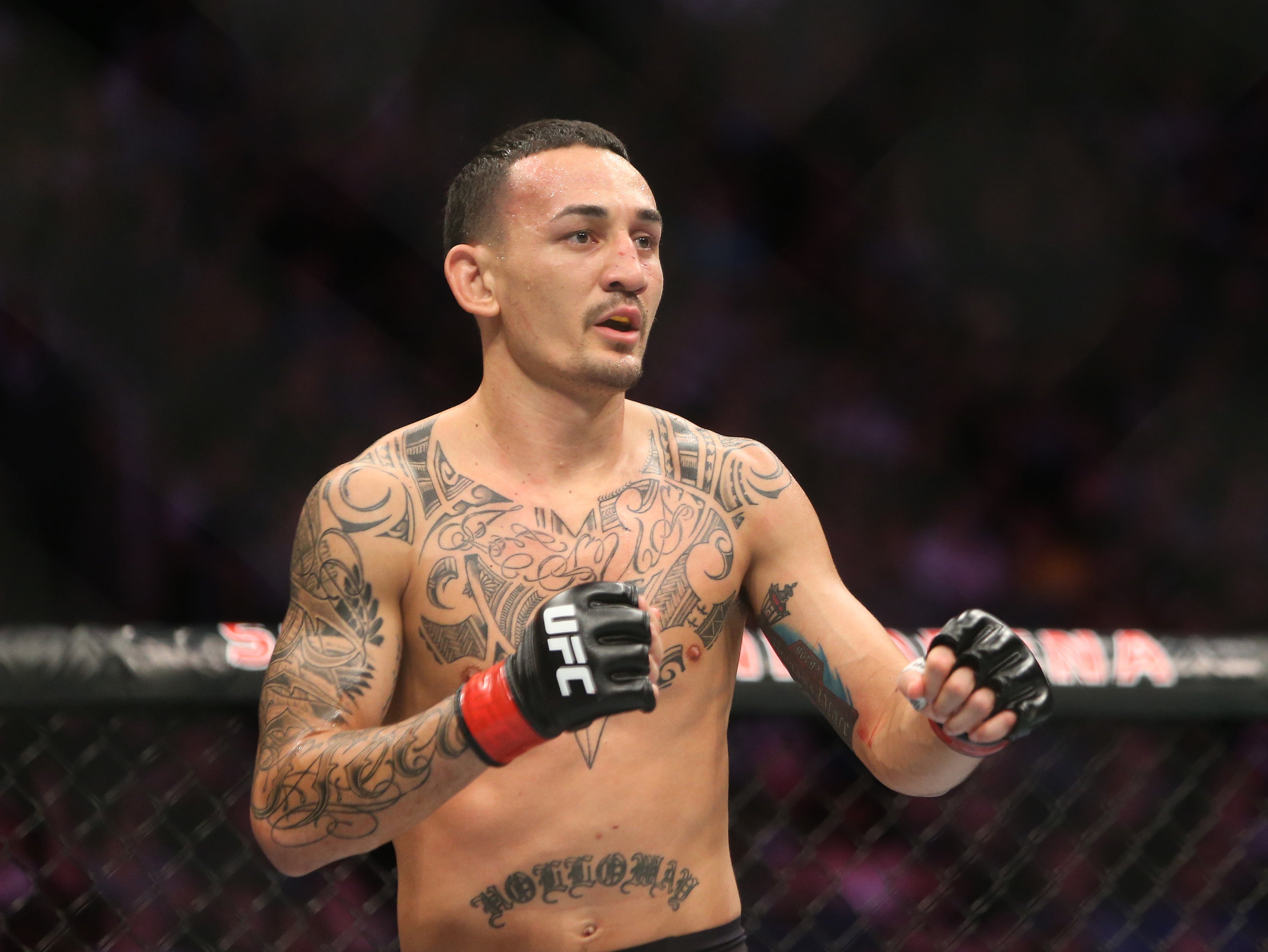 <p>Former UFC featherweight champion Max Holloway</p>