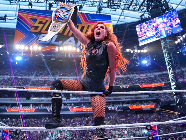 <p>Becky Lynch wins WWE SmackDown Women’s title on SummerSlam return</p>