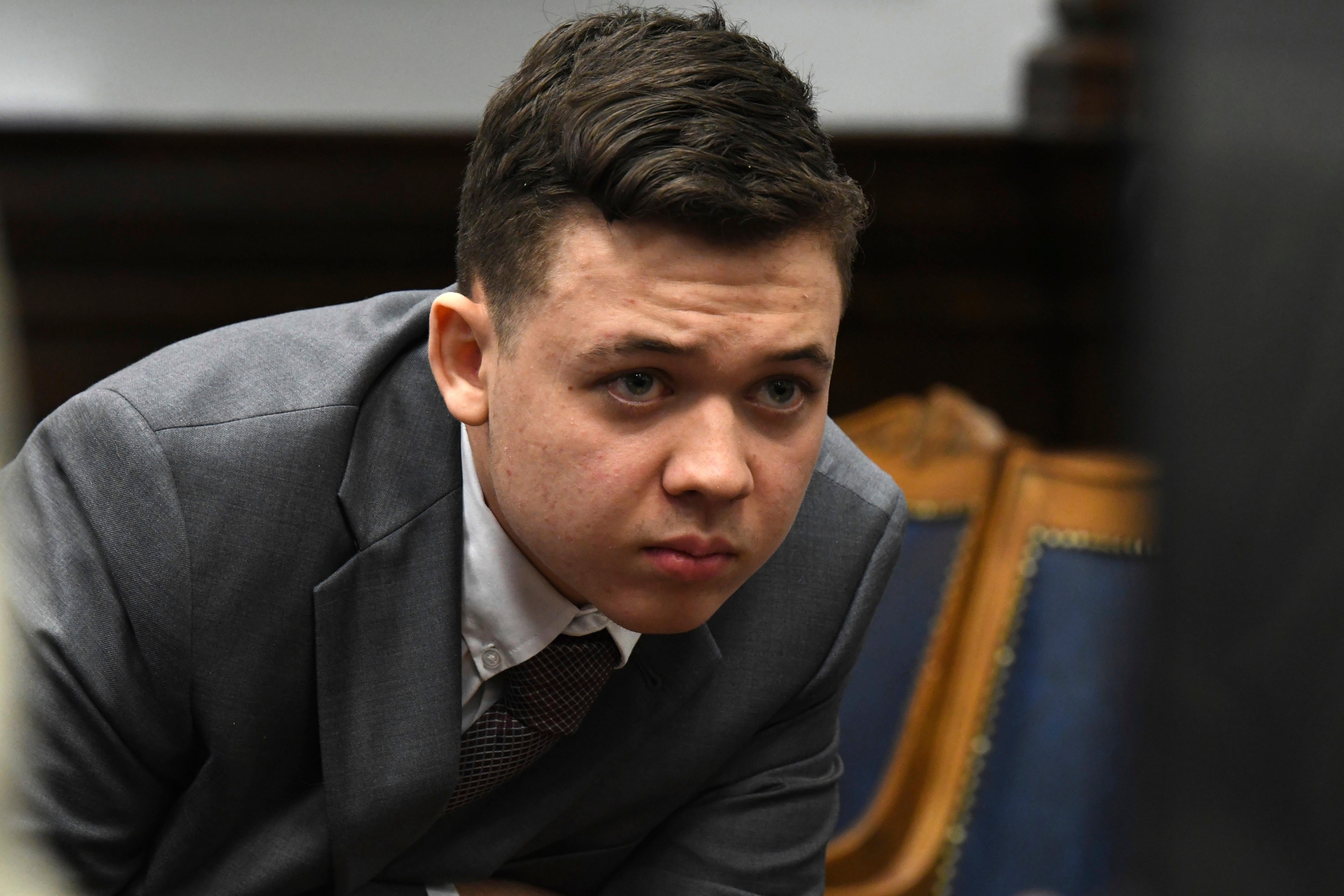 Kyle Rittenhouse is seen in court on Friday
