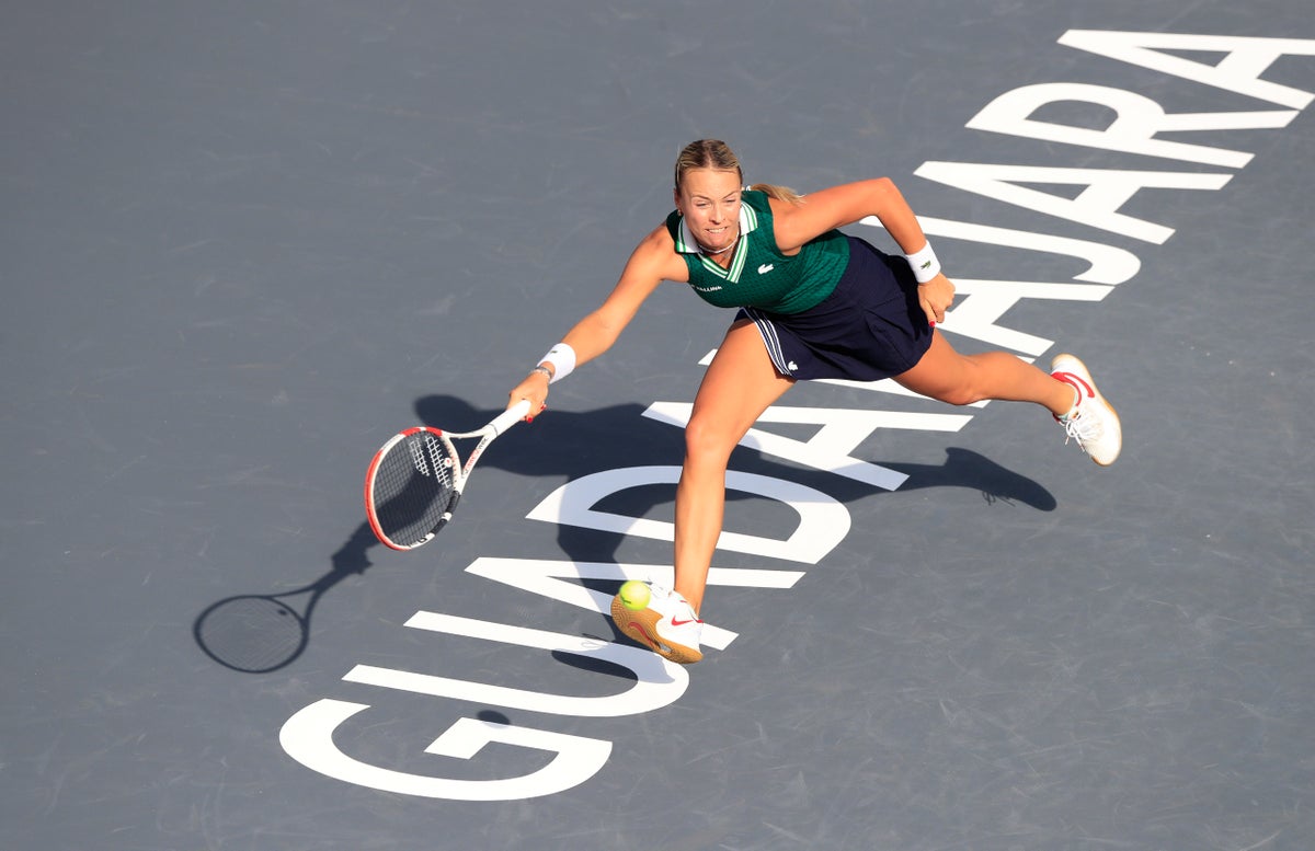 Anett Kontaveit eases through to last four at WTA Finals in Mexico | The Independent