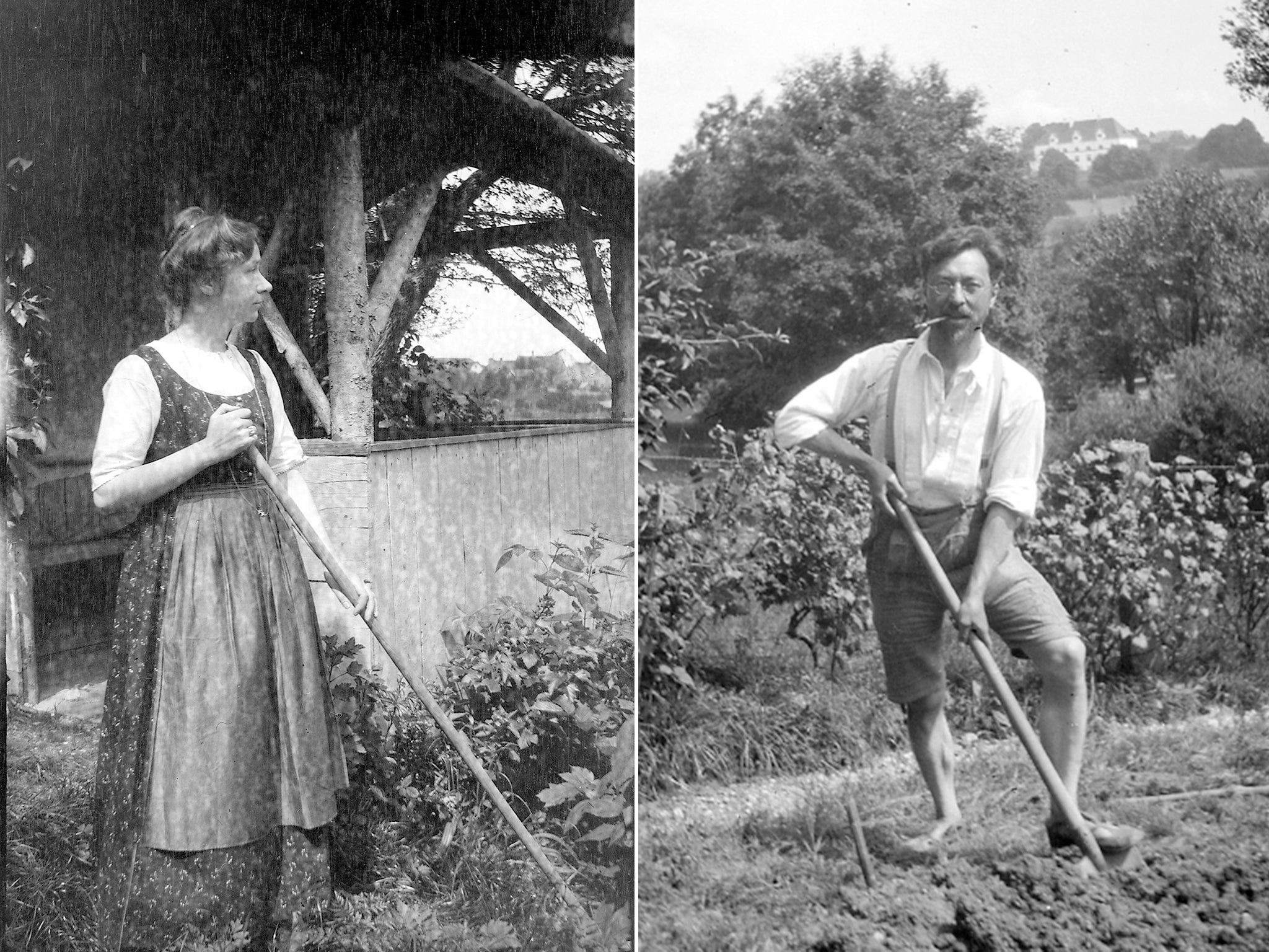 Münter and Kandinsky at the Murnau house, 1910