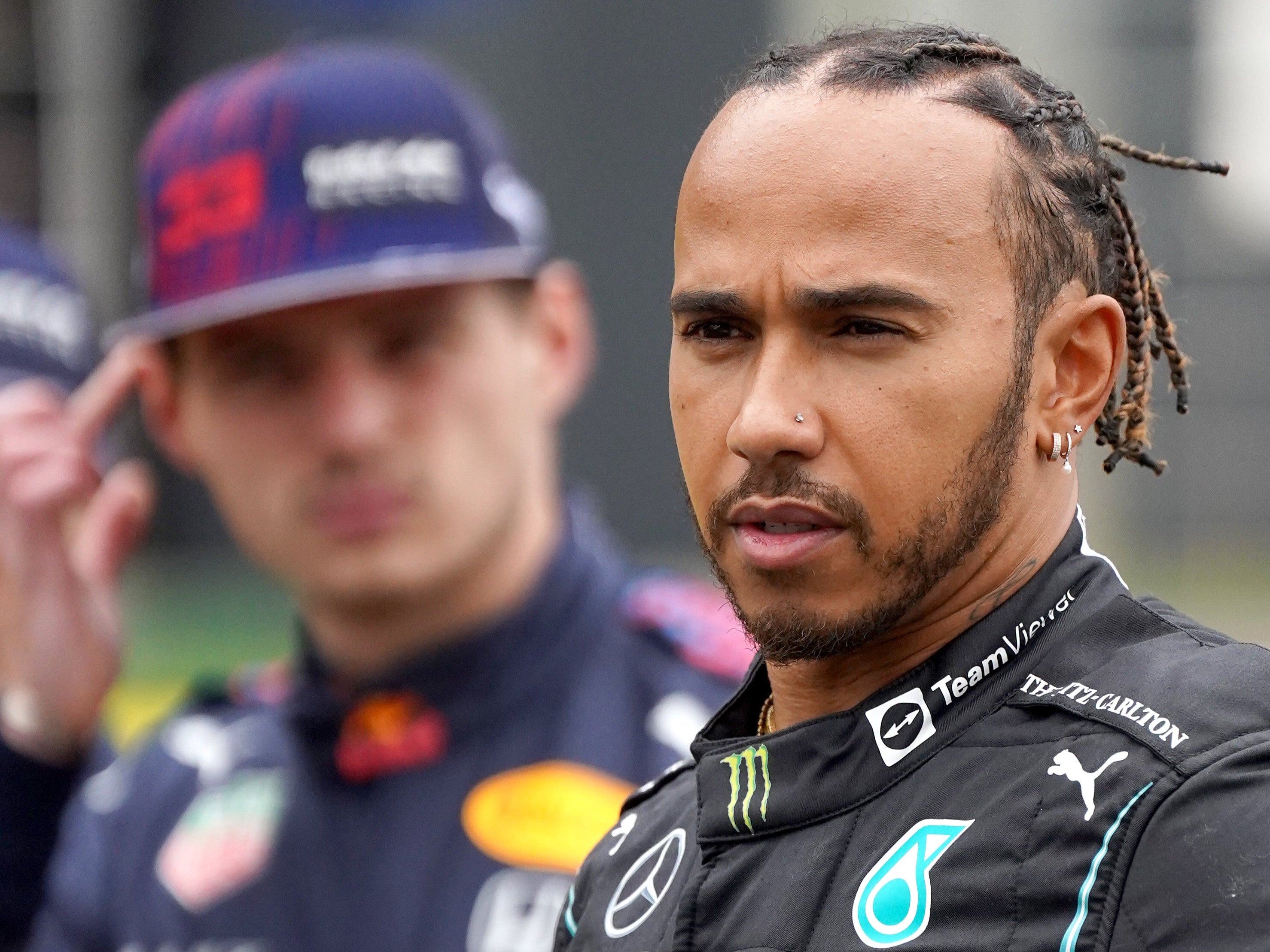 Mercedes driver Lewis Hamilton and Red Bull rival Max Verstappen (Tim Goode/PA)