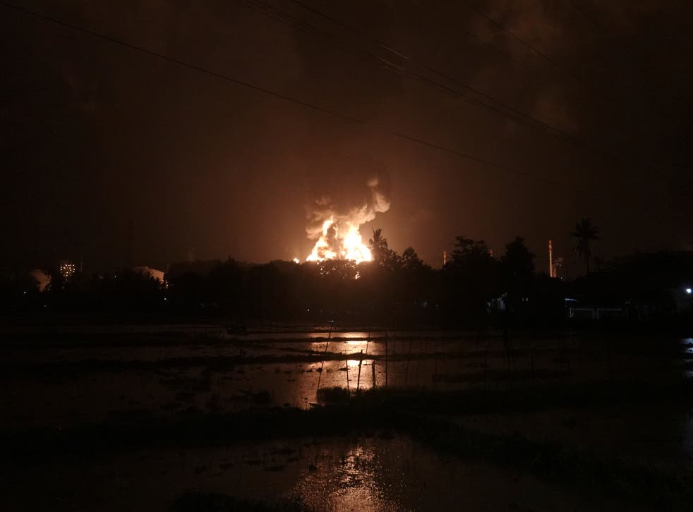 INDONESIA-REFINERÍA INCENDIO