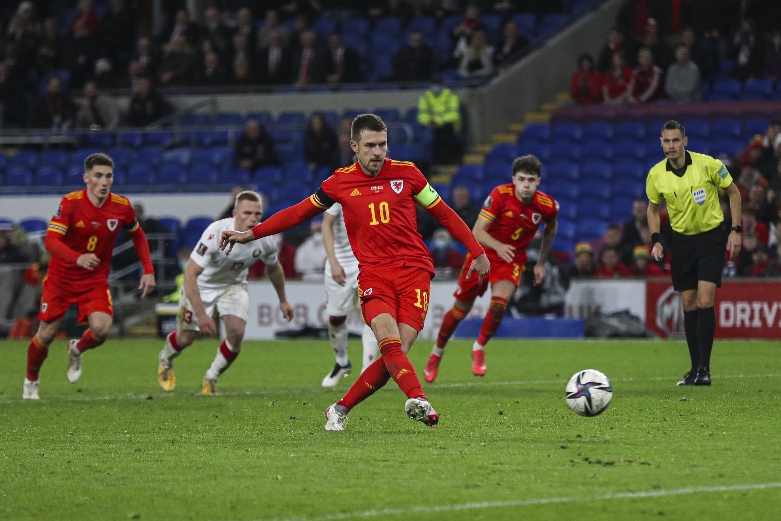 Aaron Ramsey scored twice as Wales beat Belarus (Bradley Collyer/PA)