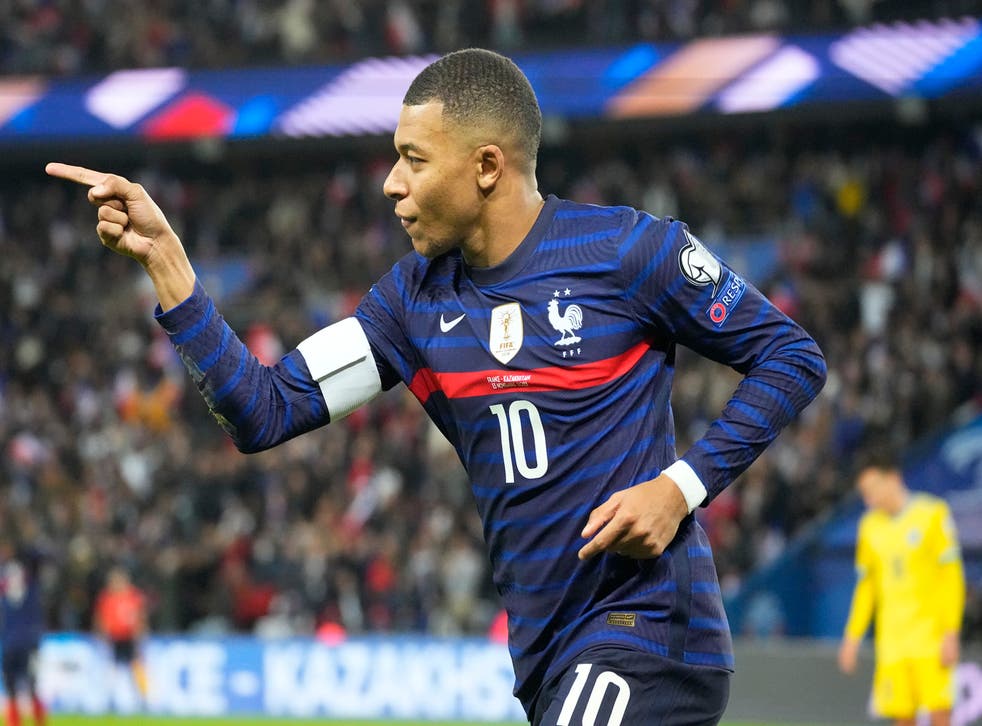 Kylian Mbappe hit four as France sealed their place in the World Cup finals (Michel Euler/AP)