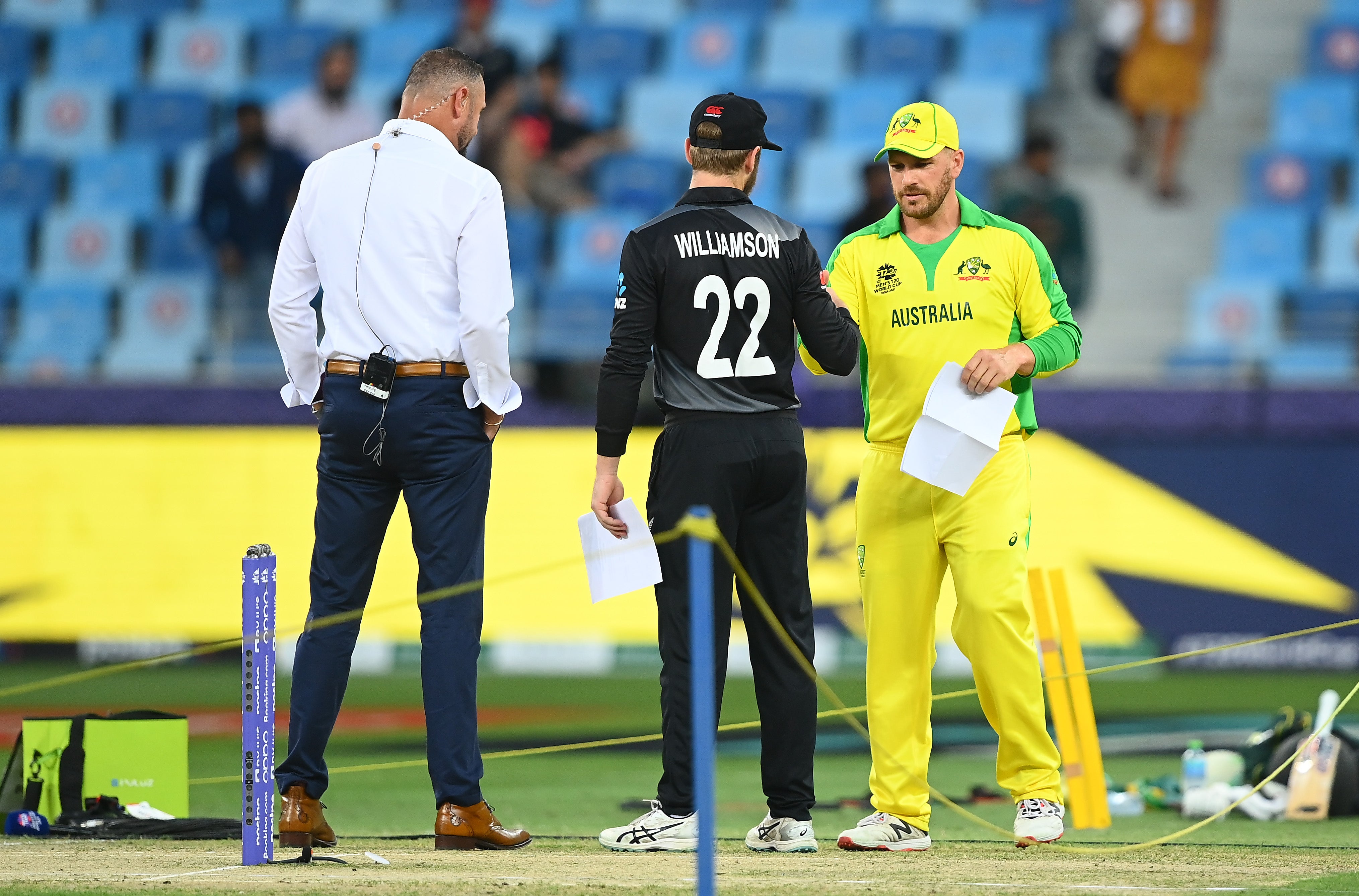 Australia captain Aaron Finch wins the toss