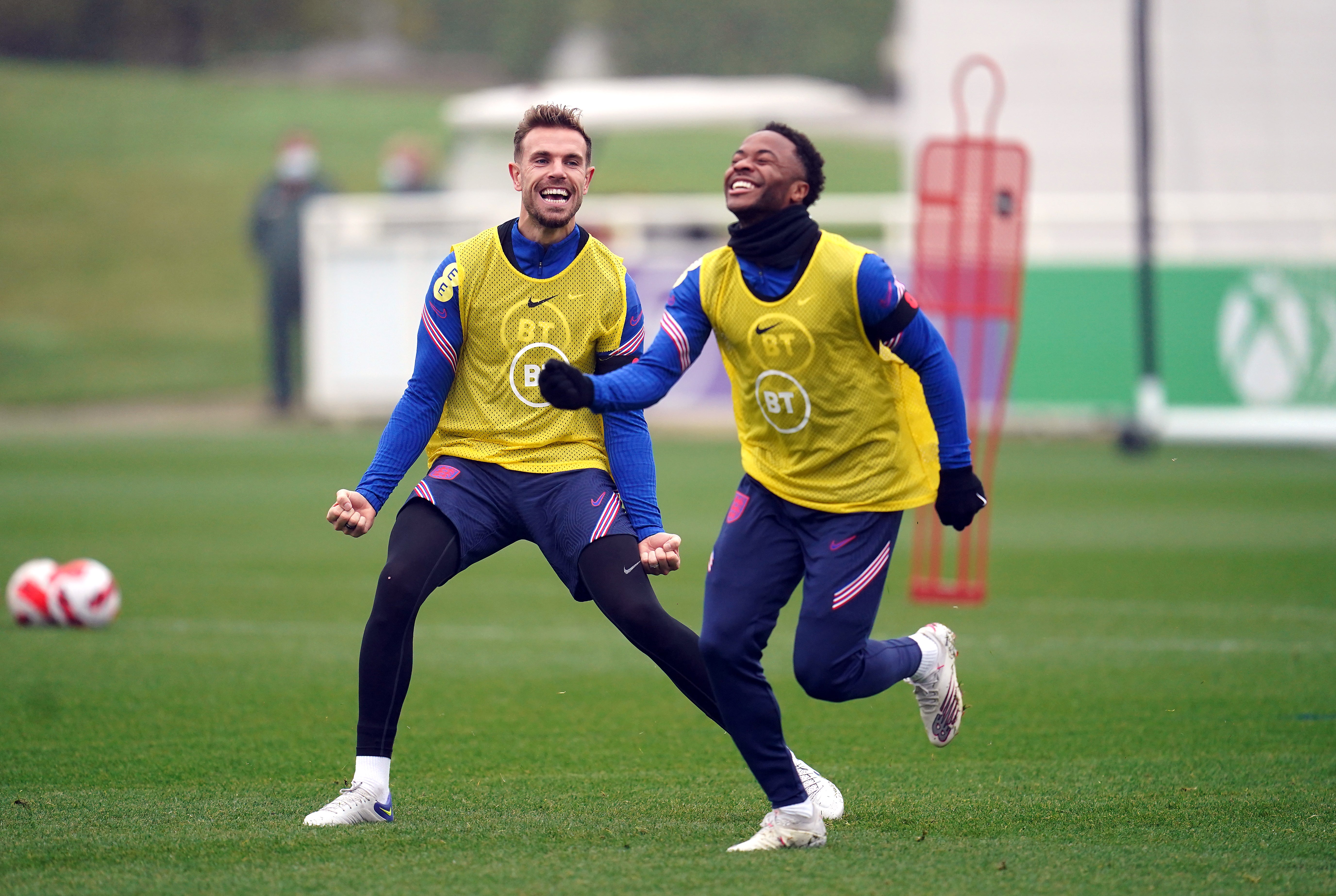 England’s Raheem Sterling and Jordan Henderson withdrew from the squad ahead of the game against San Marino. (Nick Potts/PA)